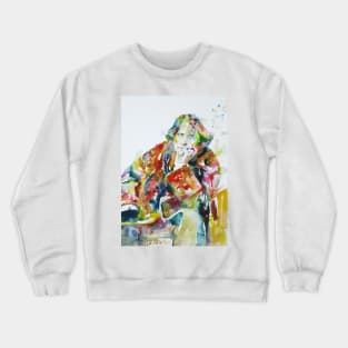 OSCAR WILDE watercolor portrait .23 Crewneck Sweatshirt